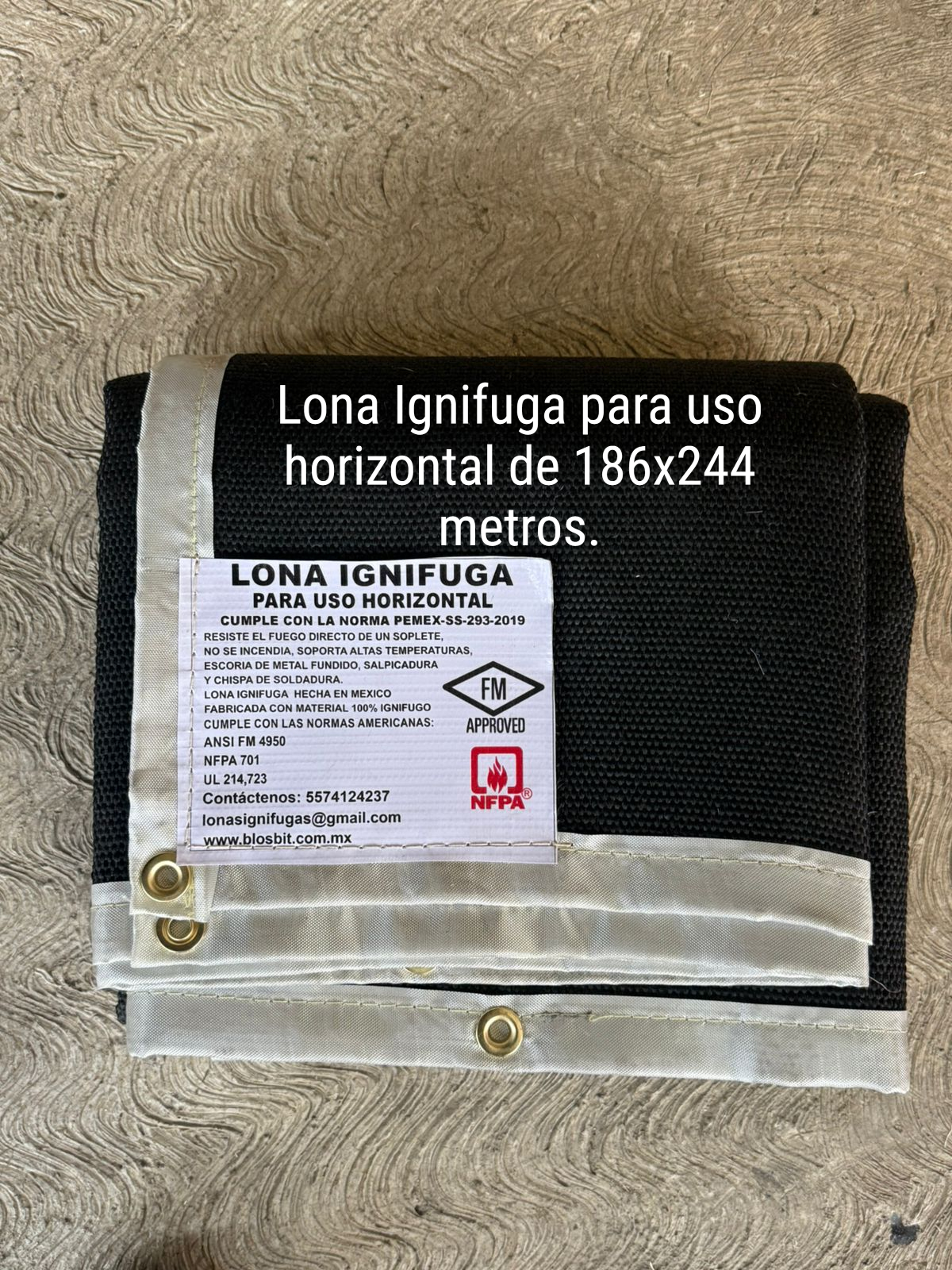 LOna Ignifuga para uso horizontal