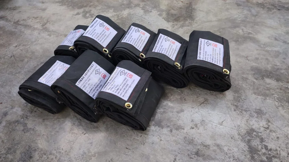 Lona Ignifuga de algodon - norma PEMEX-NRF-293-2020 - Lonas Ignifugas